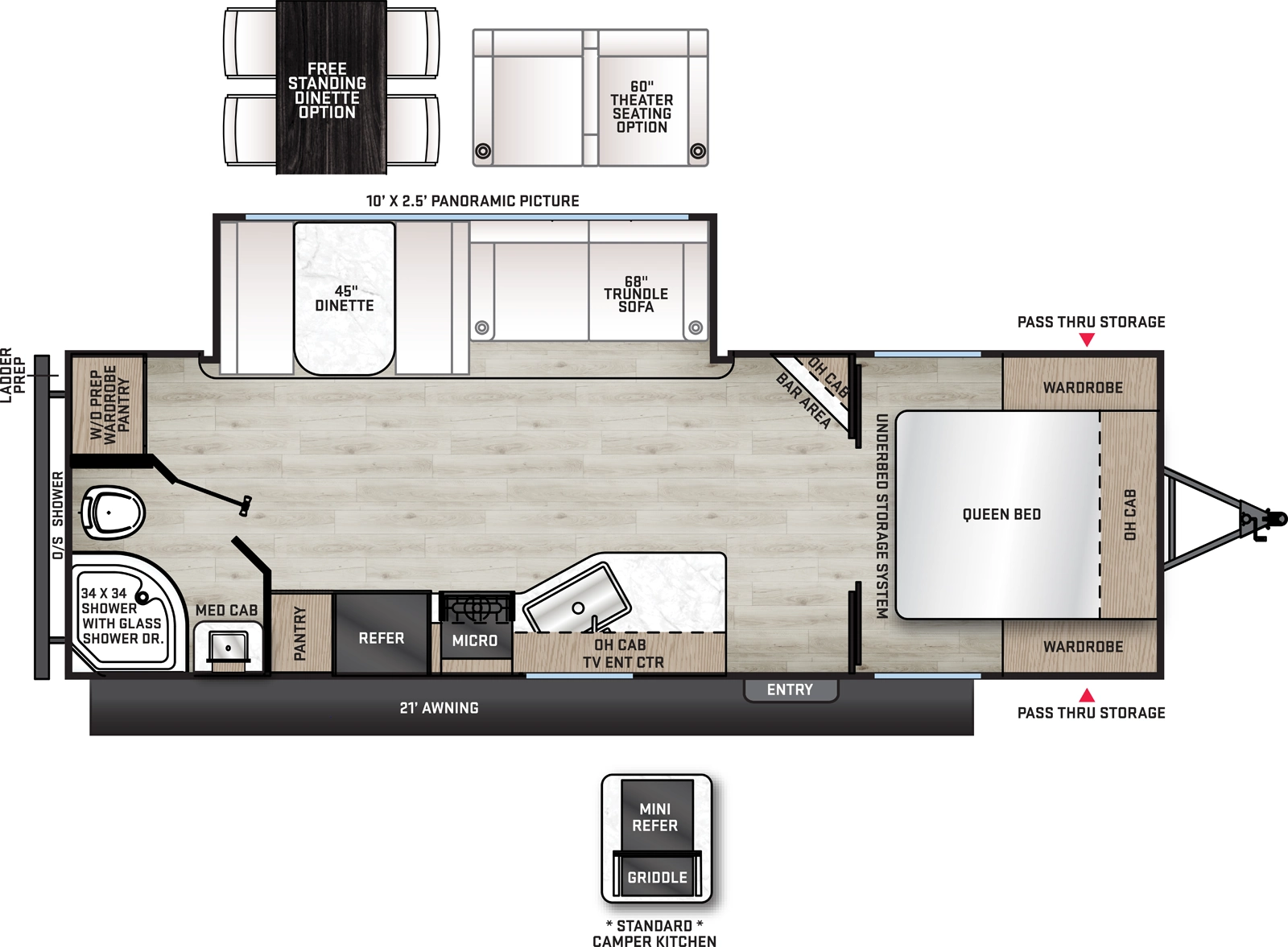 Aurora 24RBS Floorplan